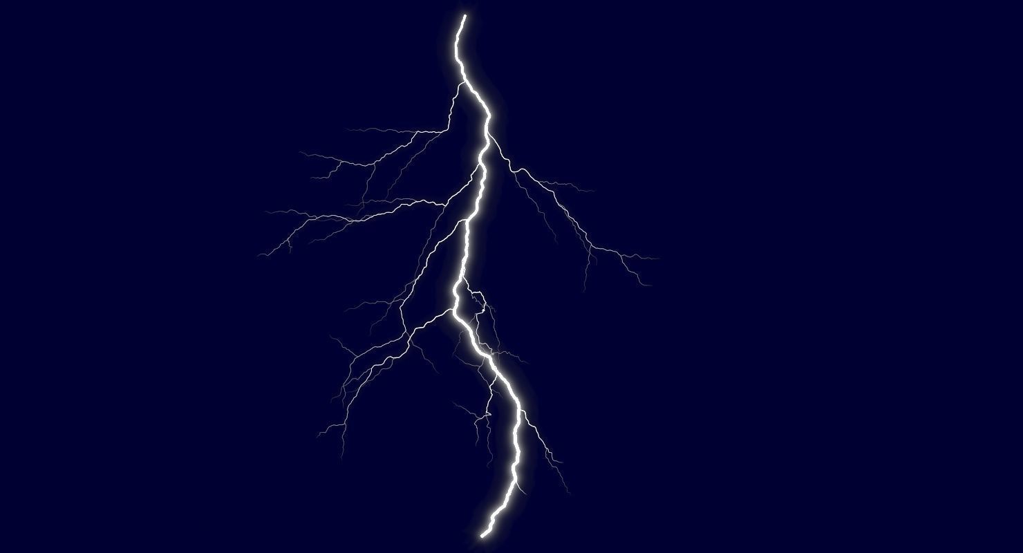 Realistic 3D Lightning CG-05 Low-poly 3D model_4