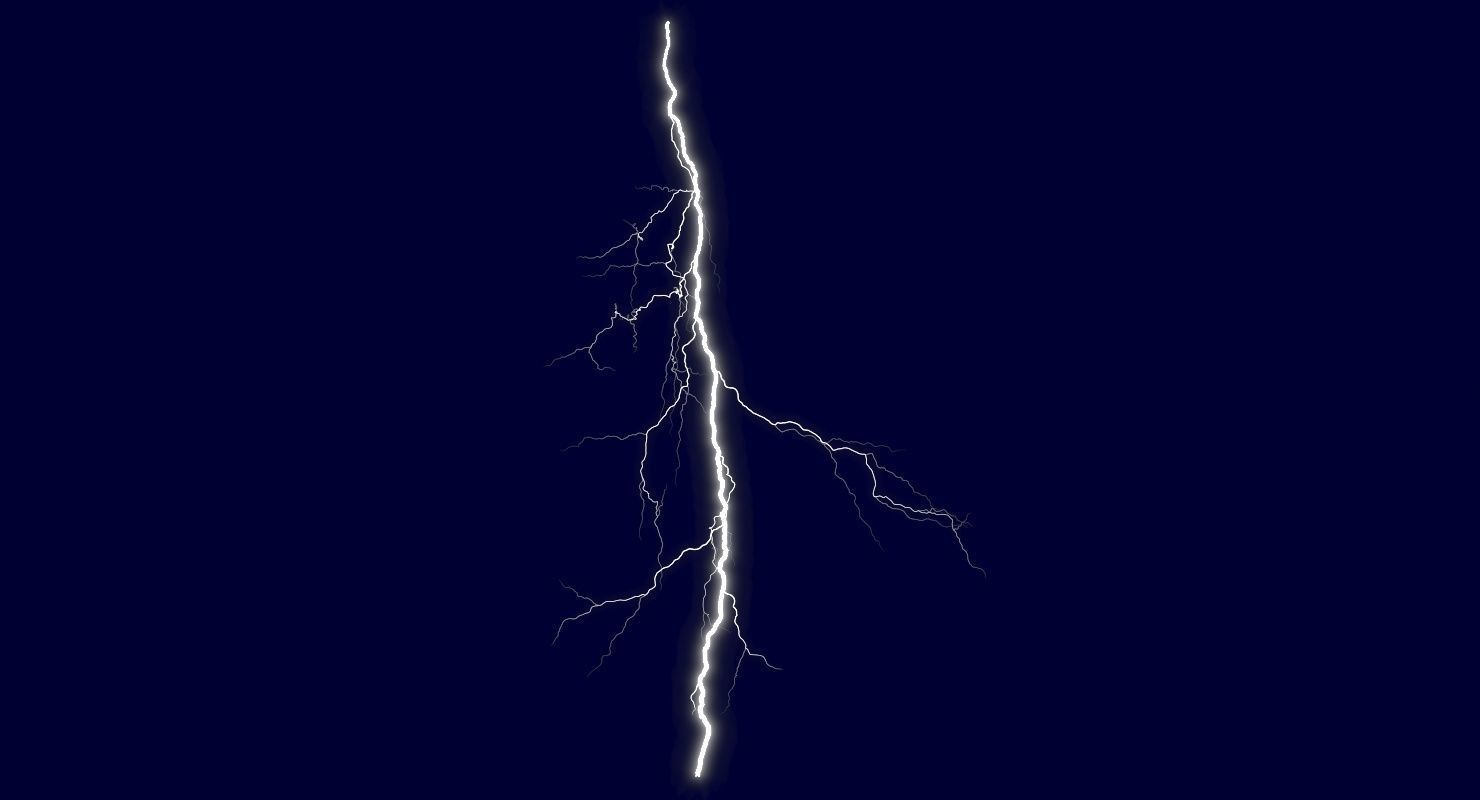 Realistic 3D Lightning CG-05 Low-poly 3D model_3