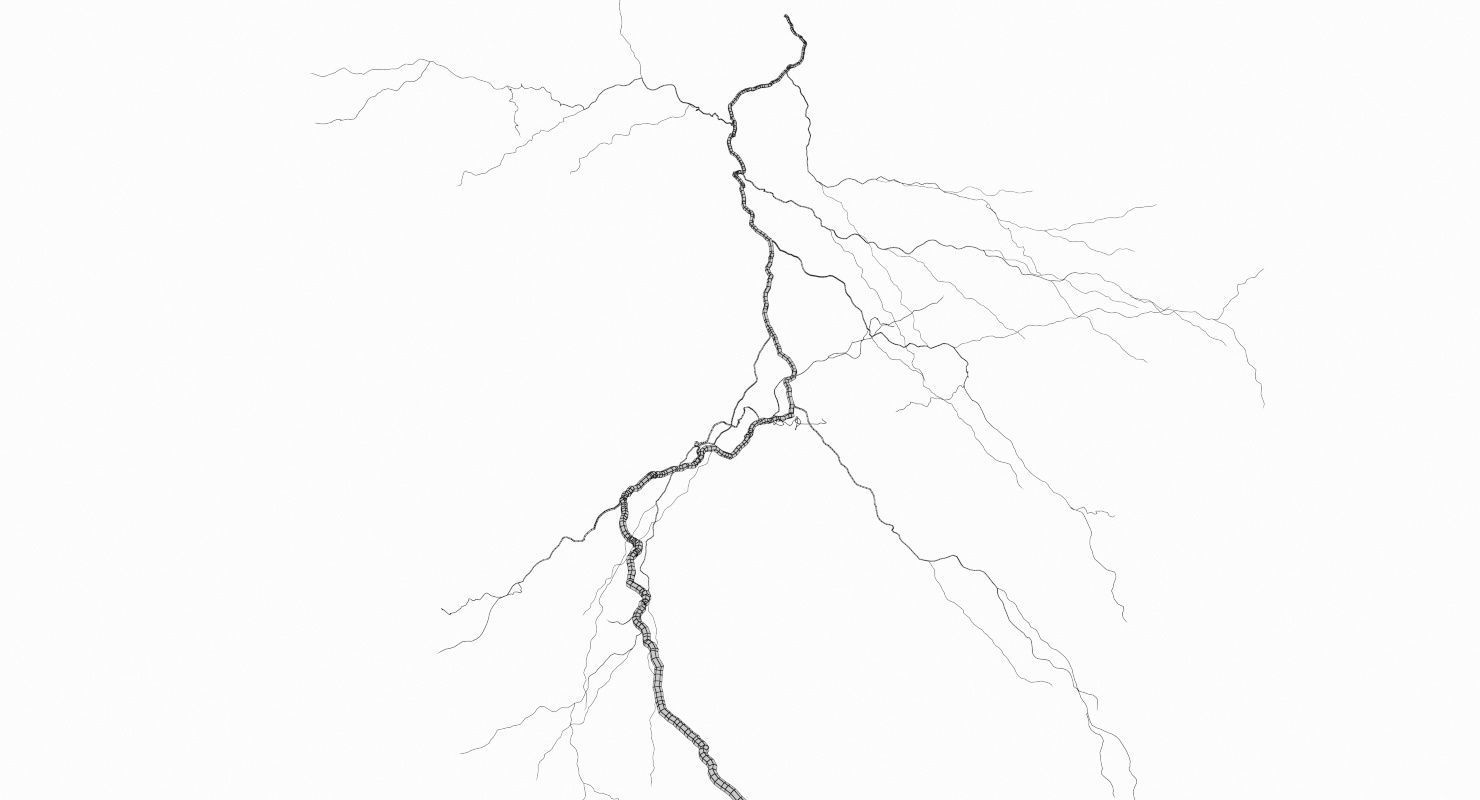 Realistic 3D Lightning CG-05 Low-poly 3D model_10