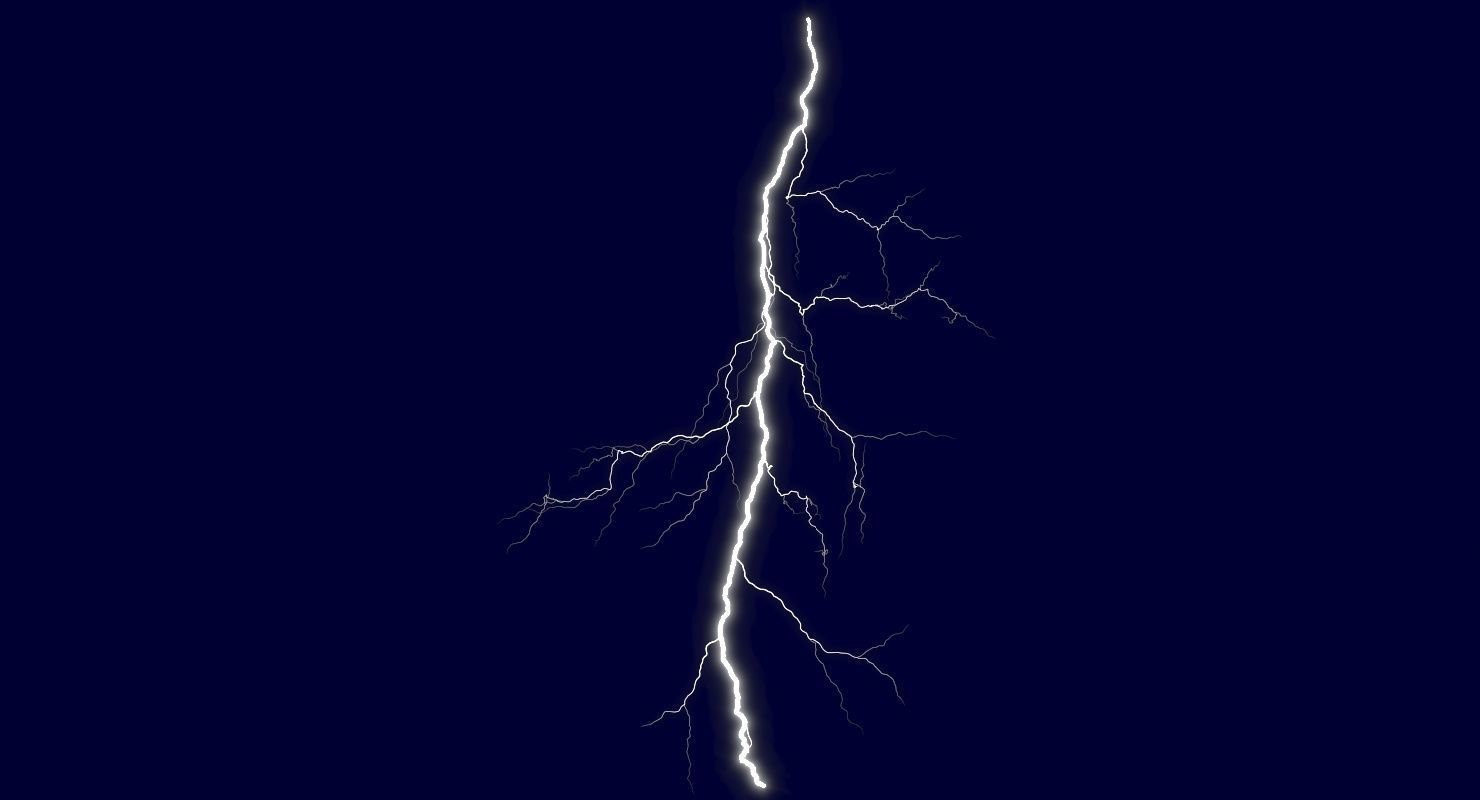 Realistic 3D Lightning CG-05 Low-poly 3D model_5