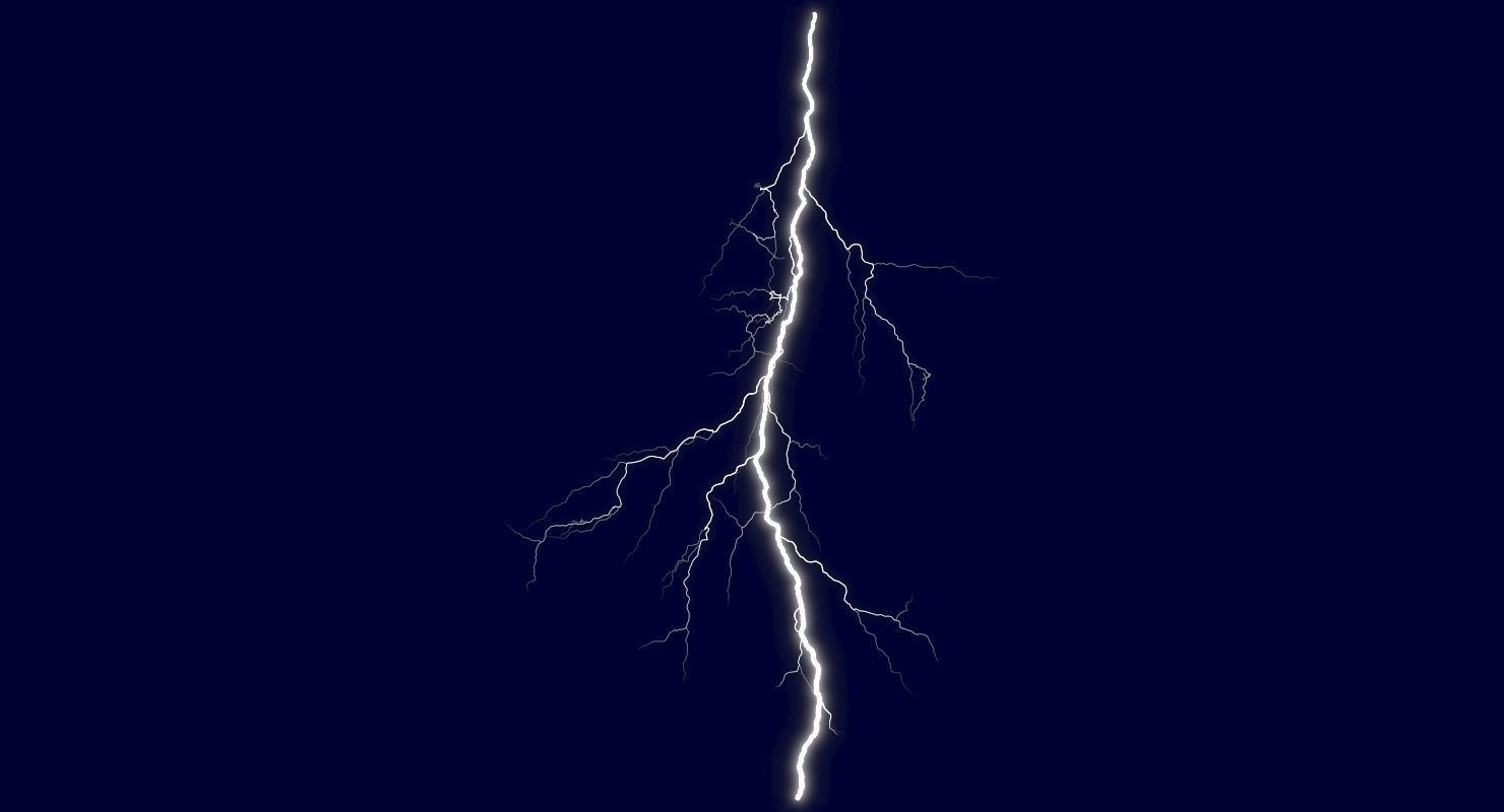 Realistic 3D Lightning CG-05 Low-poly 3D model_1