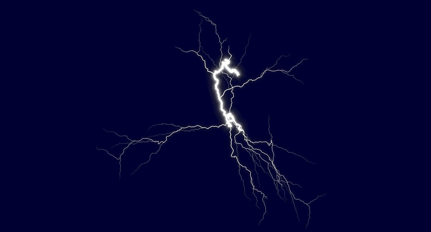 Realistic 3D Lightning CG-05 Low-poly 3D model_7