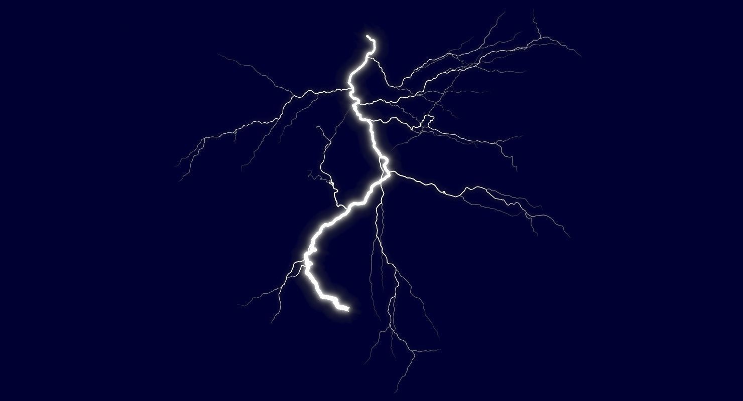 Realistic 3D Lightning CG-05 Low-poly 3D model_6