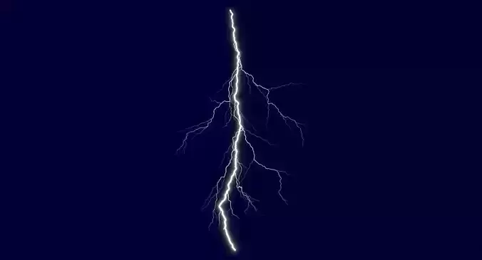Realistic 3D Lightning CG-06 Low-poly 3D model