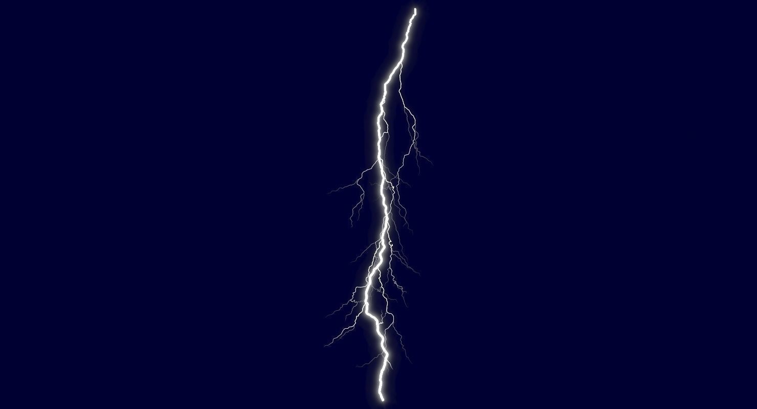 Realistic 3D Lightning CG-07 Low-poly 3D model_4