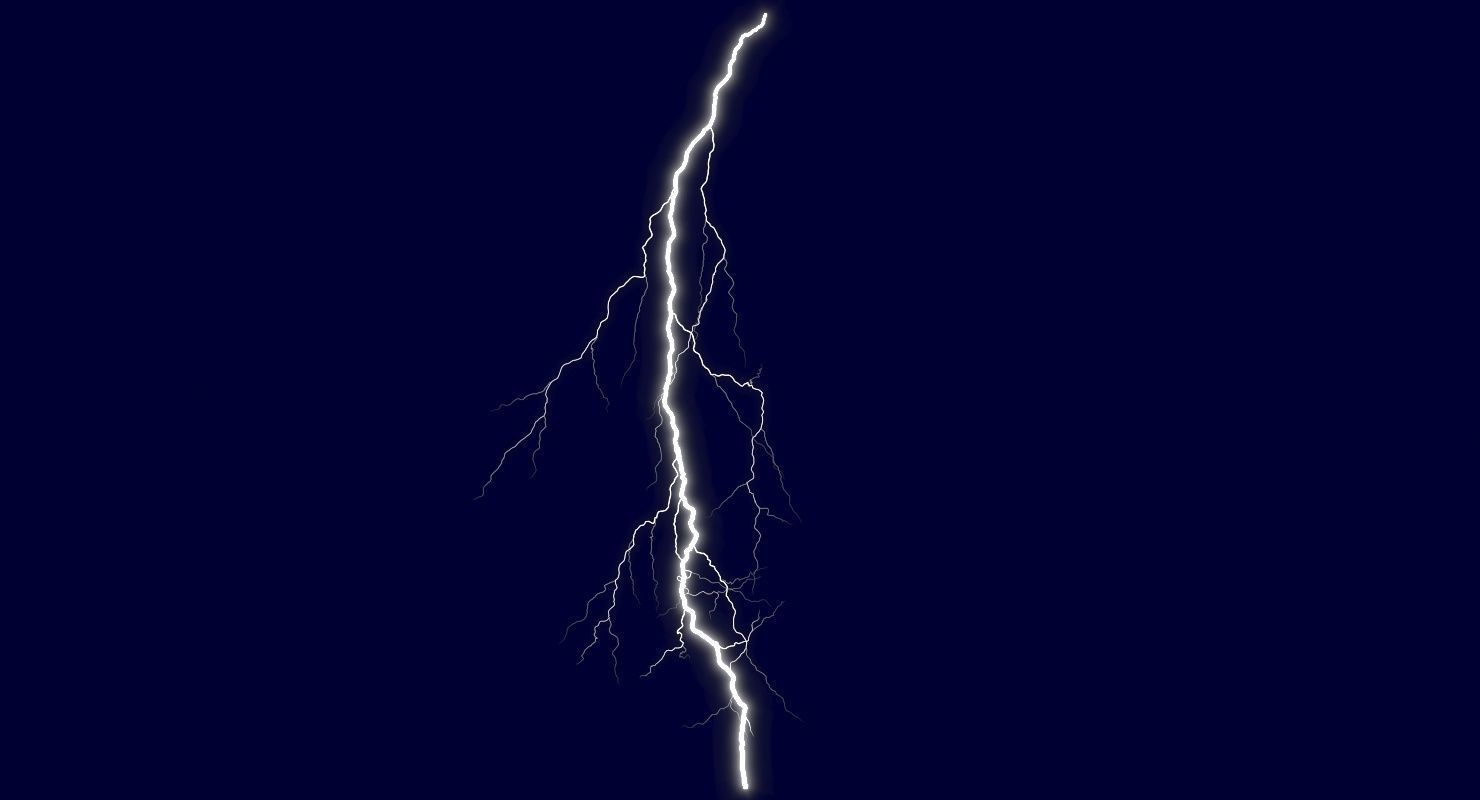 Realistic 3D Lightning CG-07 Low-poly 3D model_5