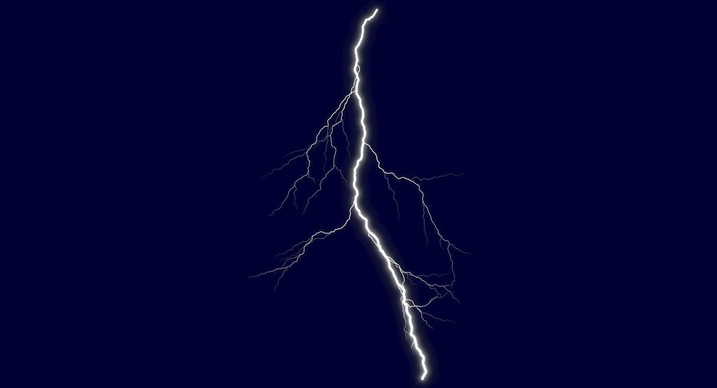 Realistic 3D Lightning CG-07 Low-poly 3D model_1