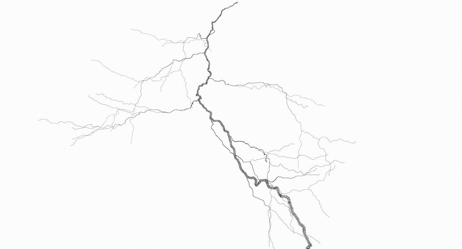 Realistic 3D Lightning CG-07 Low-poly 3D model_10