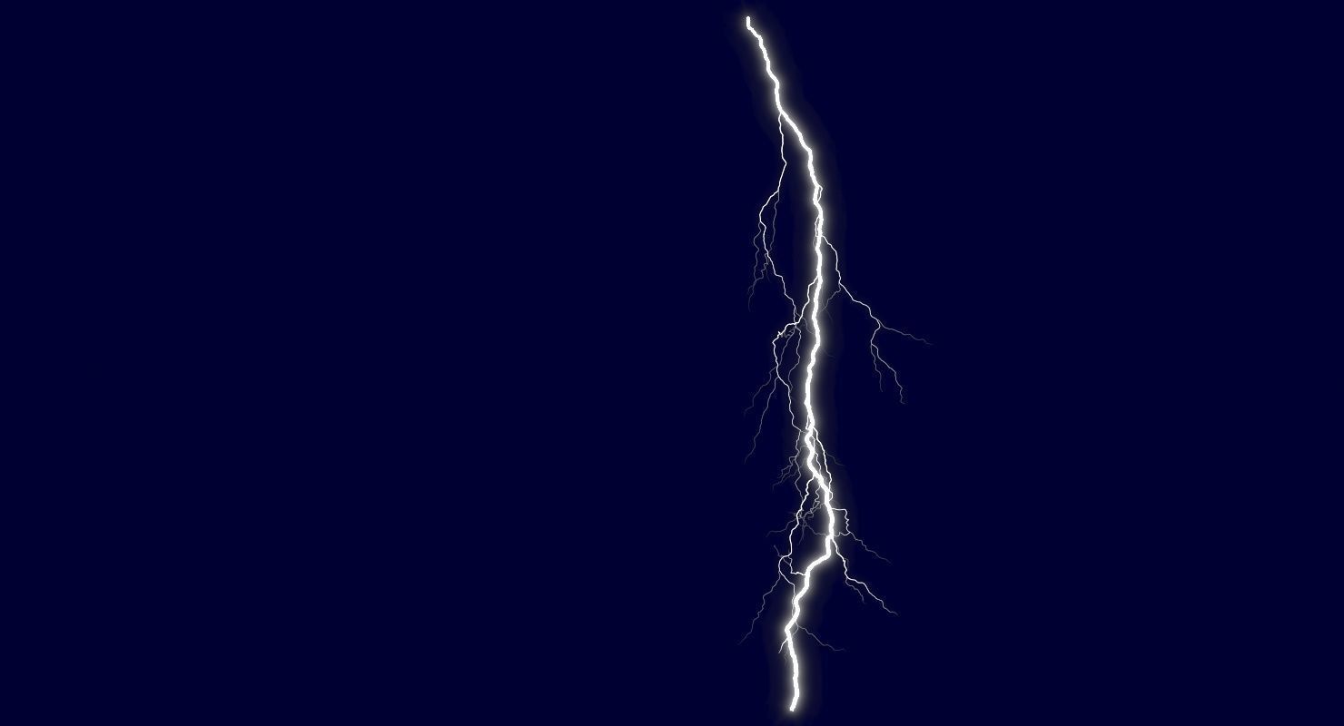 Realistic 3D Lightning CG-07 Low-poly 3D model_2