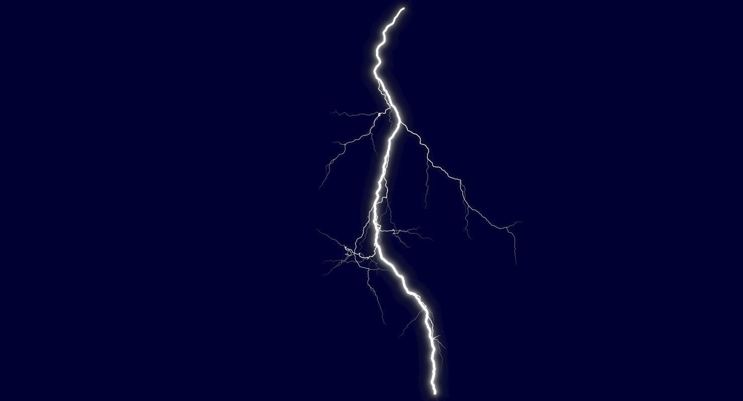 Realistic 3D Lightning CG-10 Low-poly 3D model_1