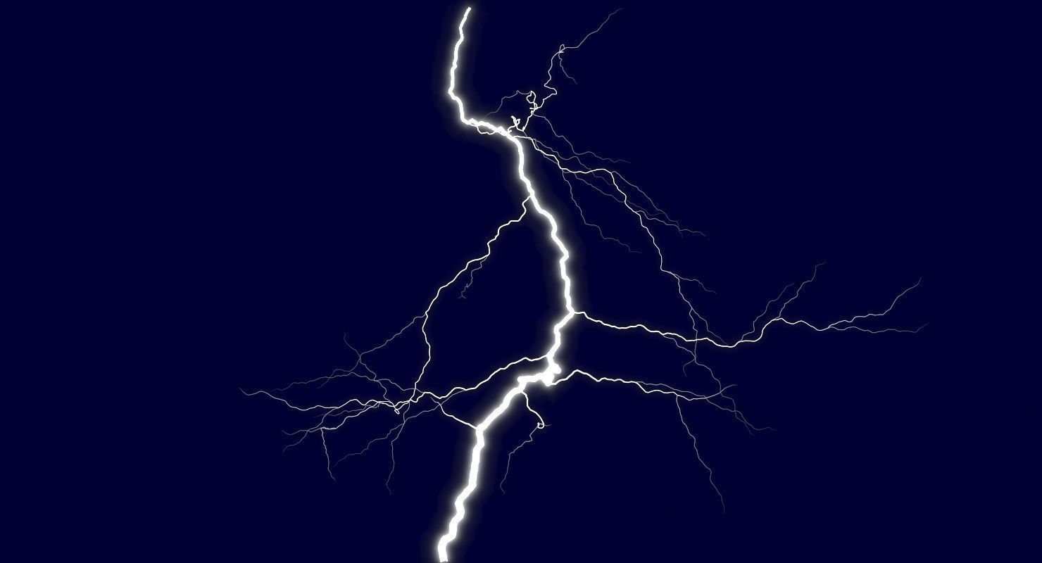 Realistic 3D Lightning CG-10 Low-poly 3D model_7