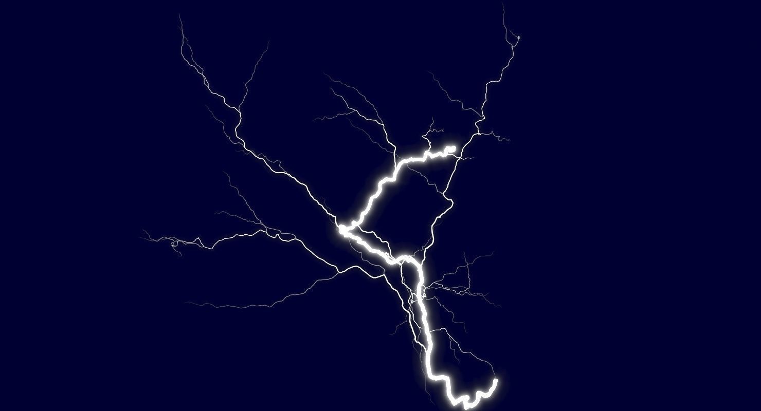Realistic 3D Lightning CG-10 Low-poly 3D model_8
