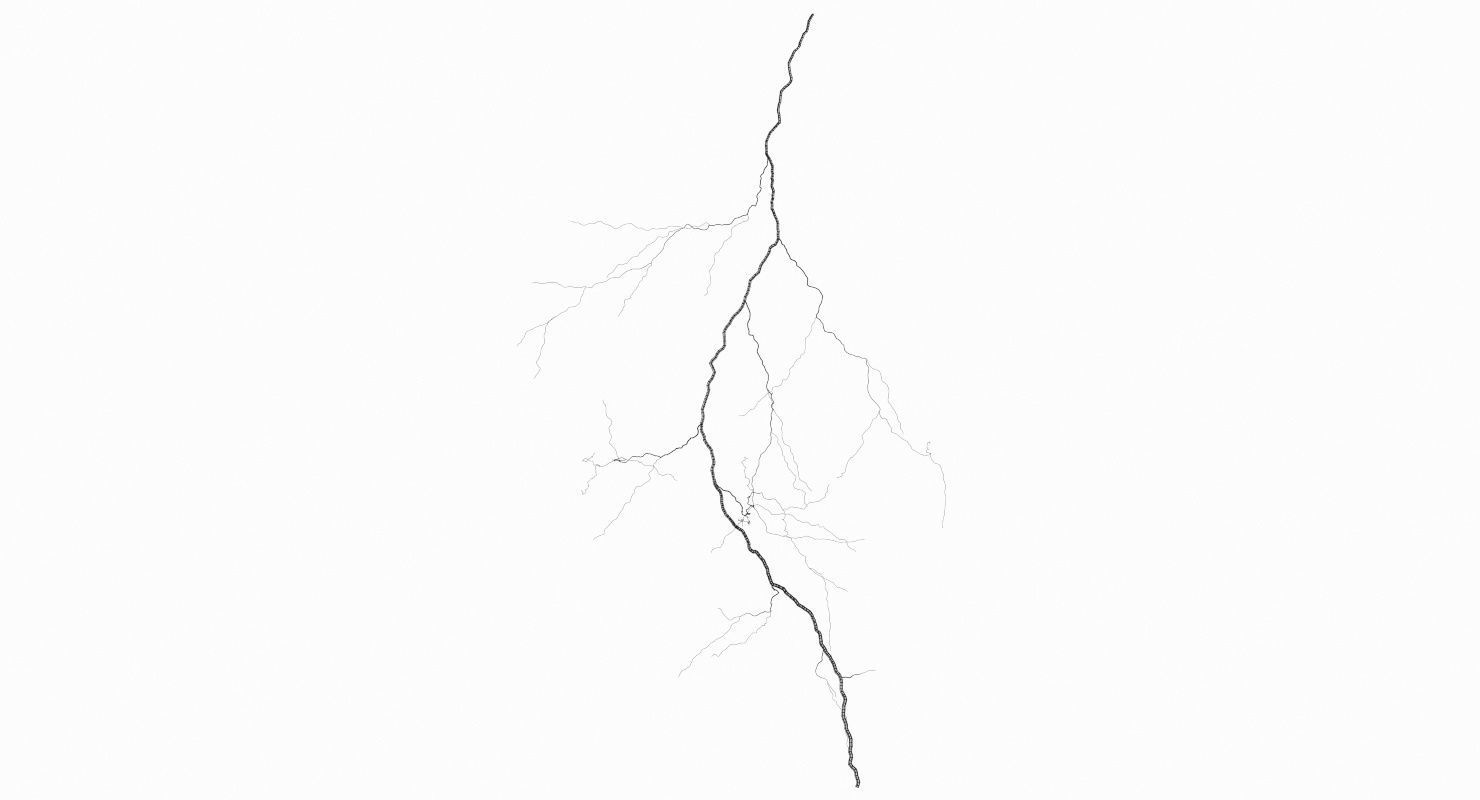Realistic 3D Lightning CG-10 Low-poly 3D model_9