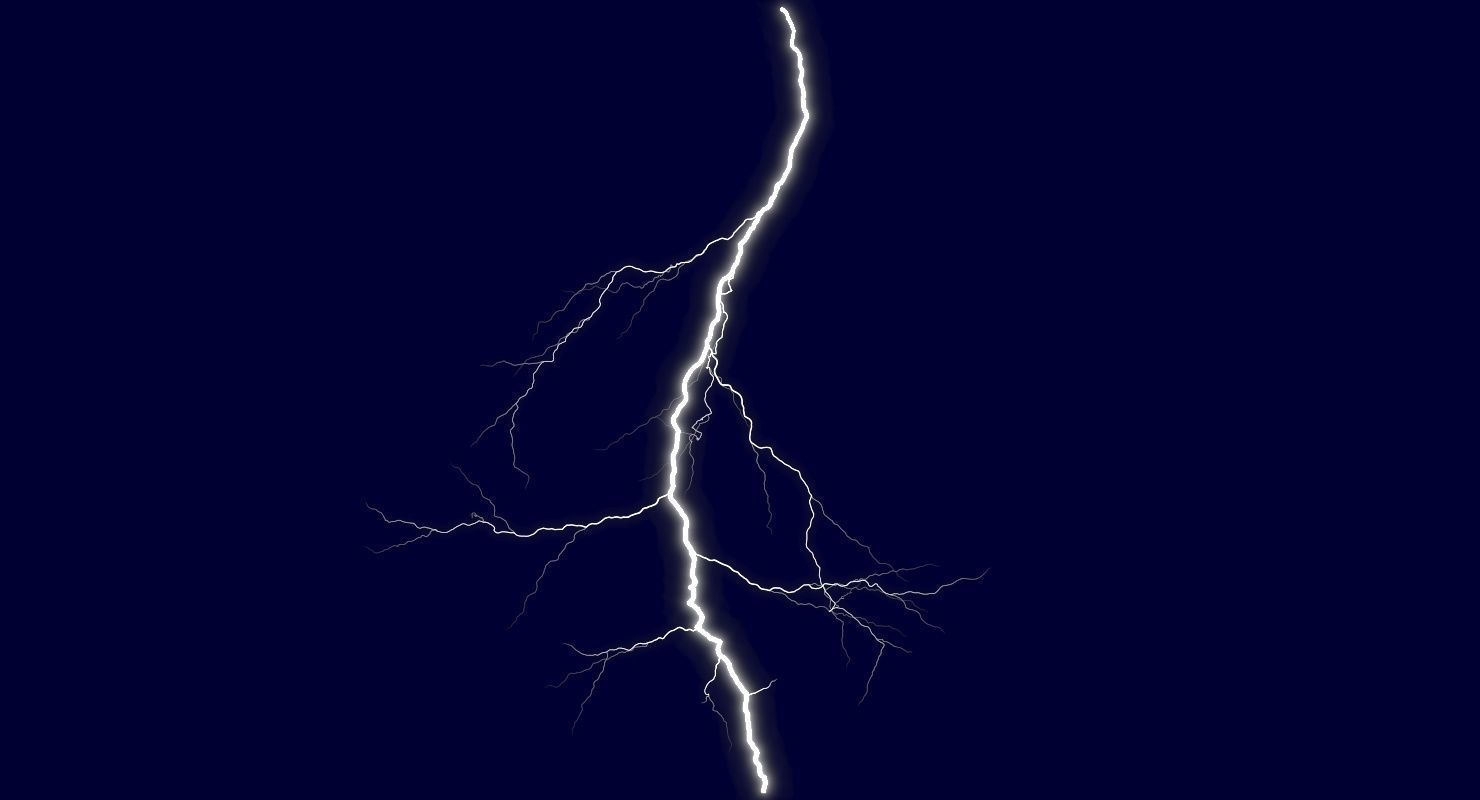 Realistic 3D Lightning CG-10 Low-poly 3D model_5