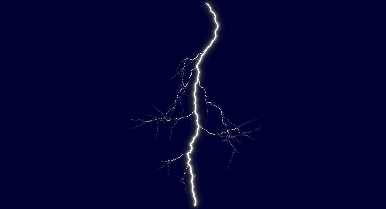 Realistic 3D Lightning CG-10 Low-poly 3D model_4