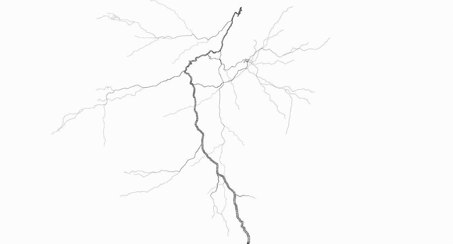 Realistic 3D Lightning CG-10 Low-poly 3D model_10