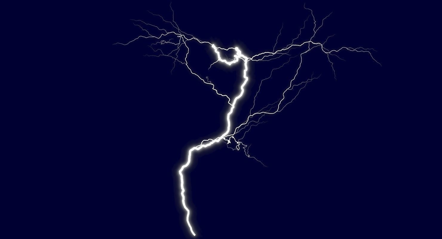 Realistic 3D Lightning CG-10 Low-poly 3D model_6