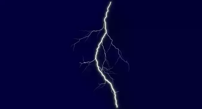 Realistic 3D Lightning CG-10 Low-poly 3D model