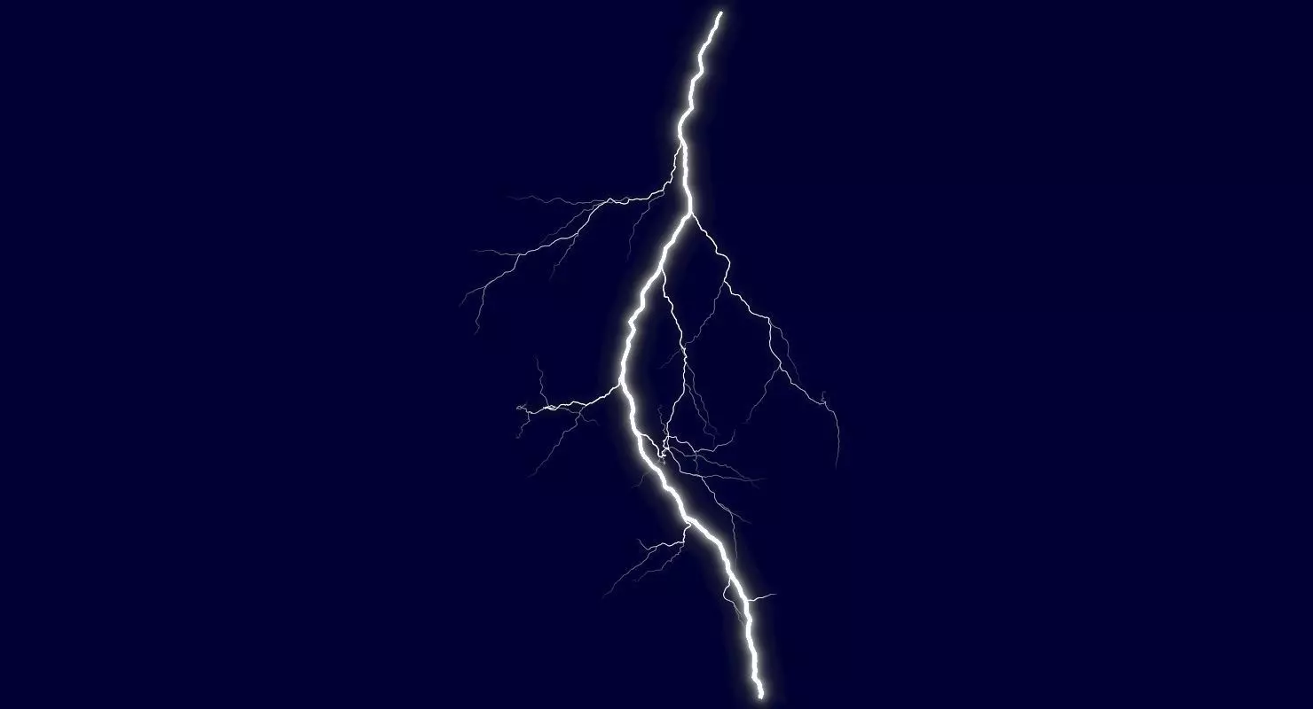 Realistic 3D Lightning CG-10 Low-poly 3D model_0