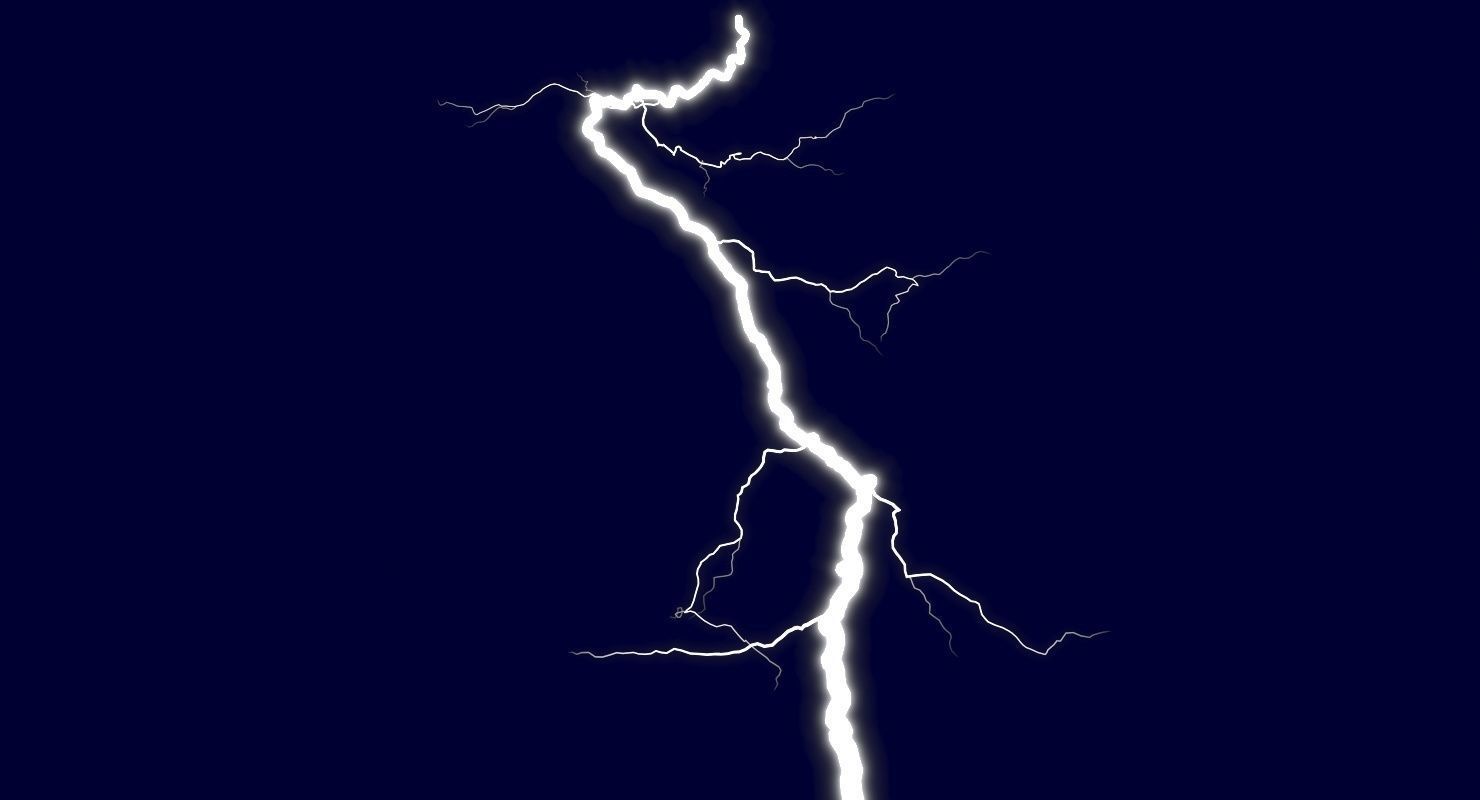 Realistic 3D Lightning CG-11 Low-poly 3D model_6