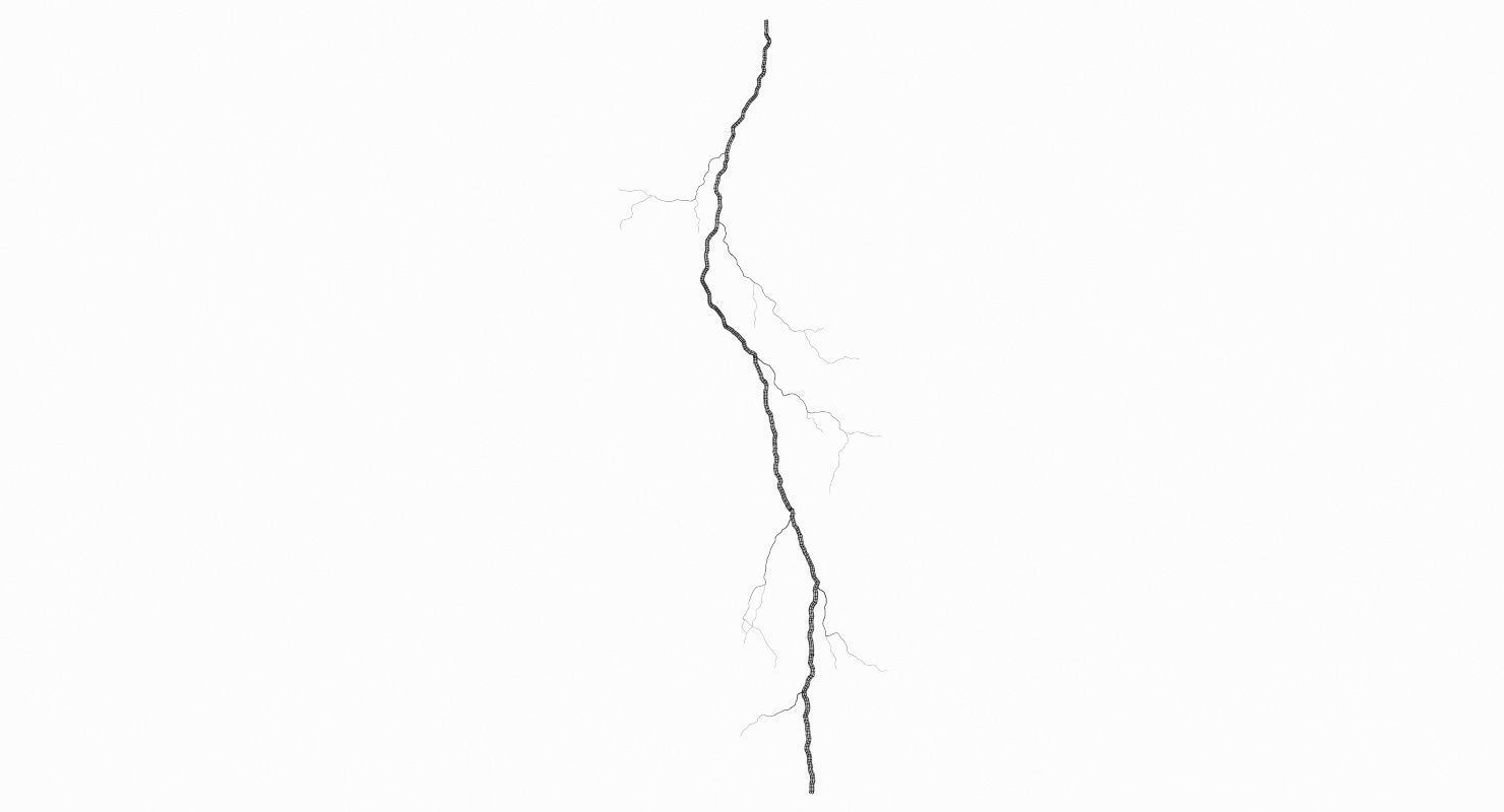 Realistic 3D Lightning CG-11 Low-poly 3D model_9