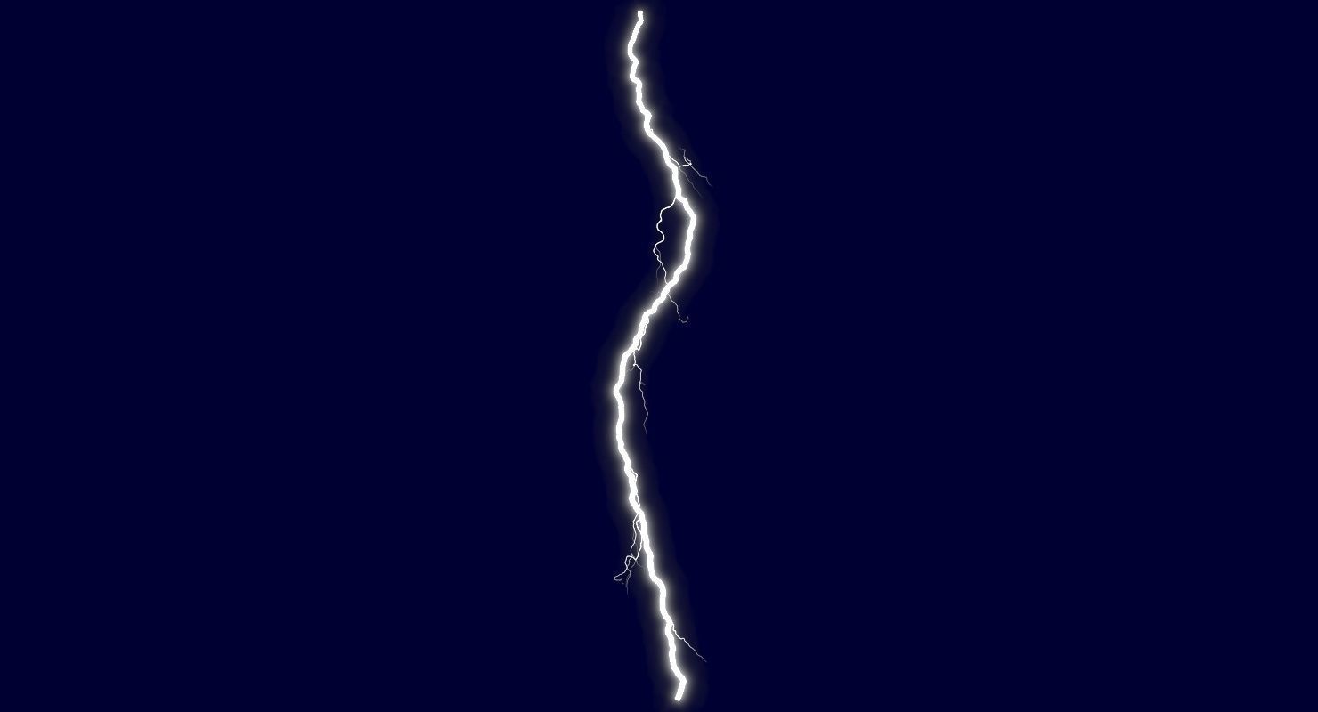 Realistic 3D Lightning CG-11 Low-poly 3D model_4