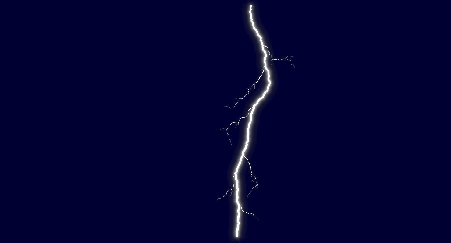 Realistic 3D Lightning CG-11 Low-poly 3D model_3