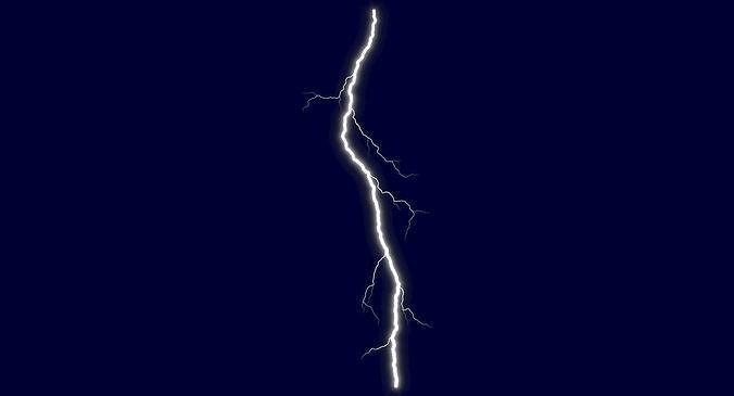 Realistic 3D Lightning CG-11 Low-poly 3D model