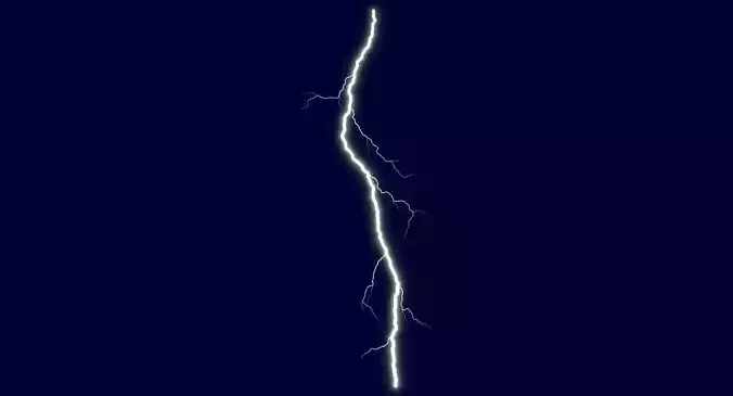 Realistic 3D Lightning CG-11 Low-poly 3D model