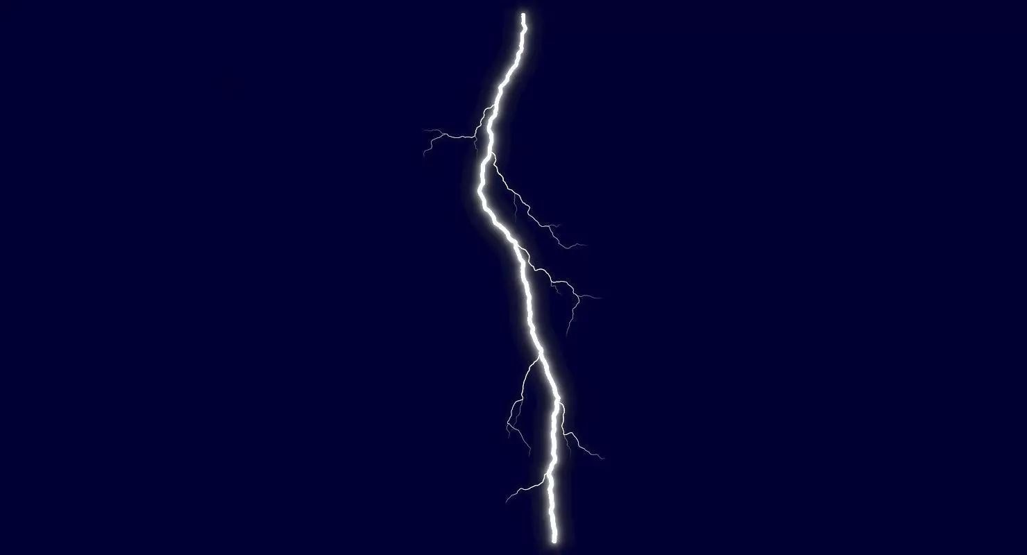 Realistic 3D Lightning CG-11 Low-poly 3D model_0