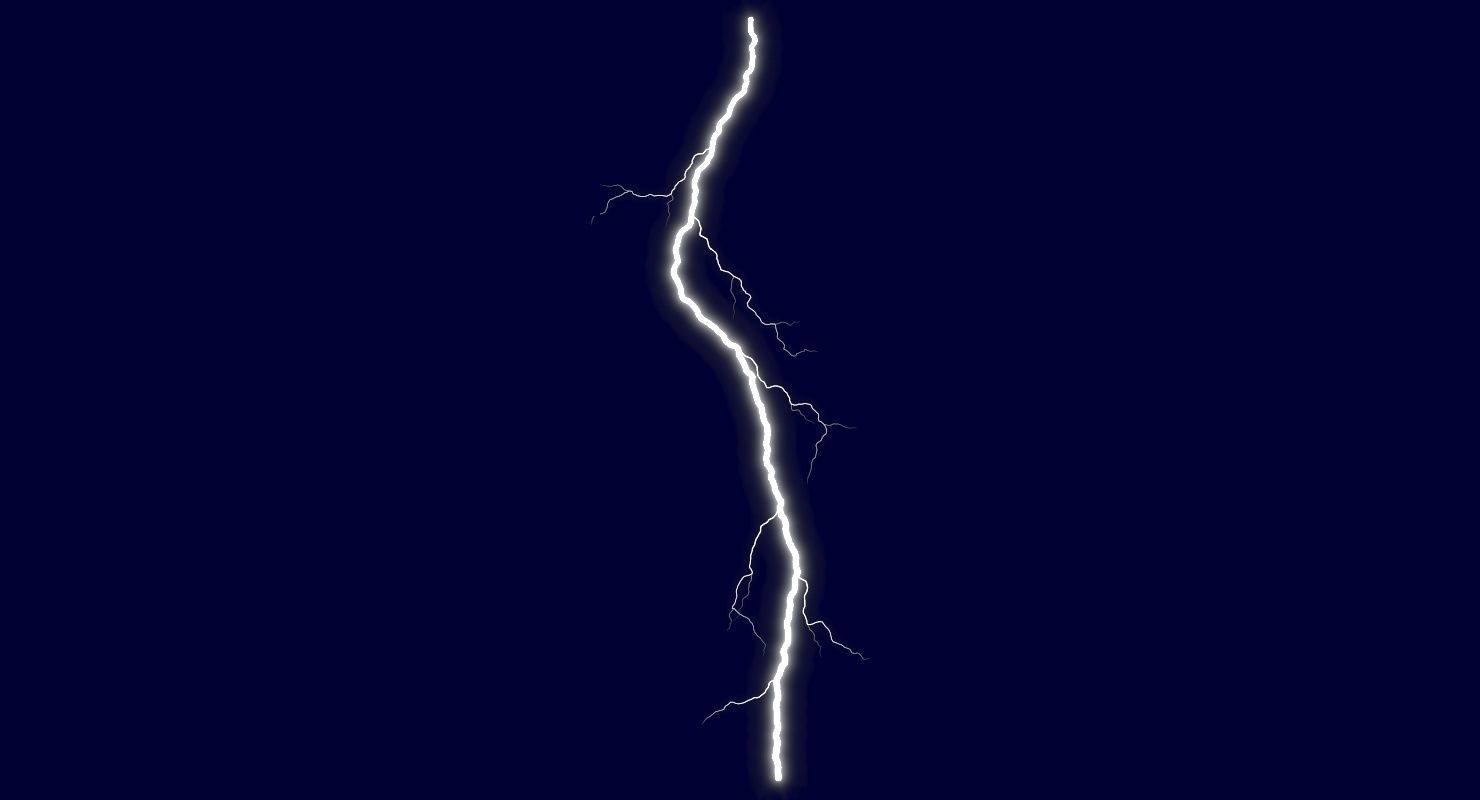 Realistic 3D Lightning CG-11 Low-poly 3D model_1