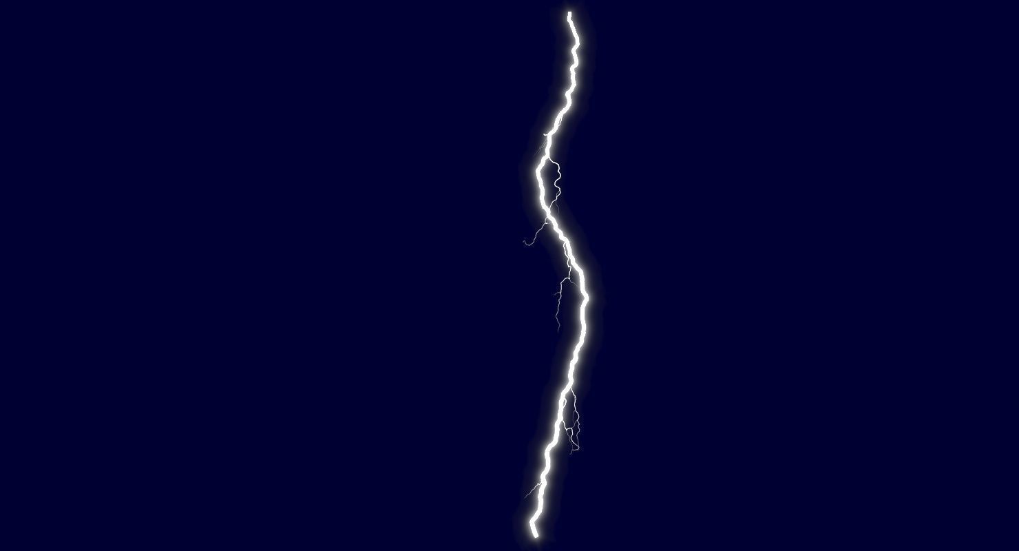 Realistic 3D Lightning CG-11 Low-poly 3D model_2