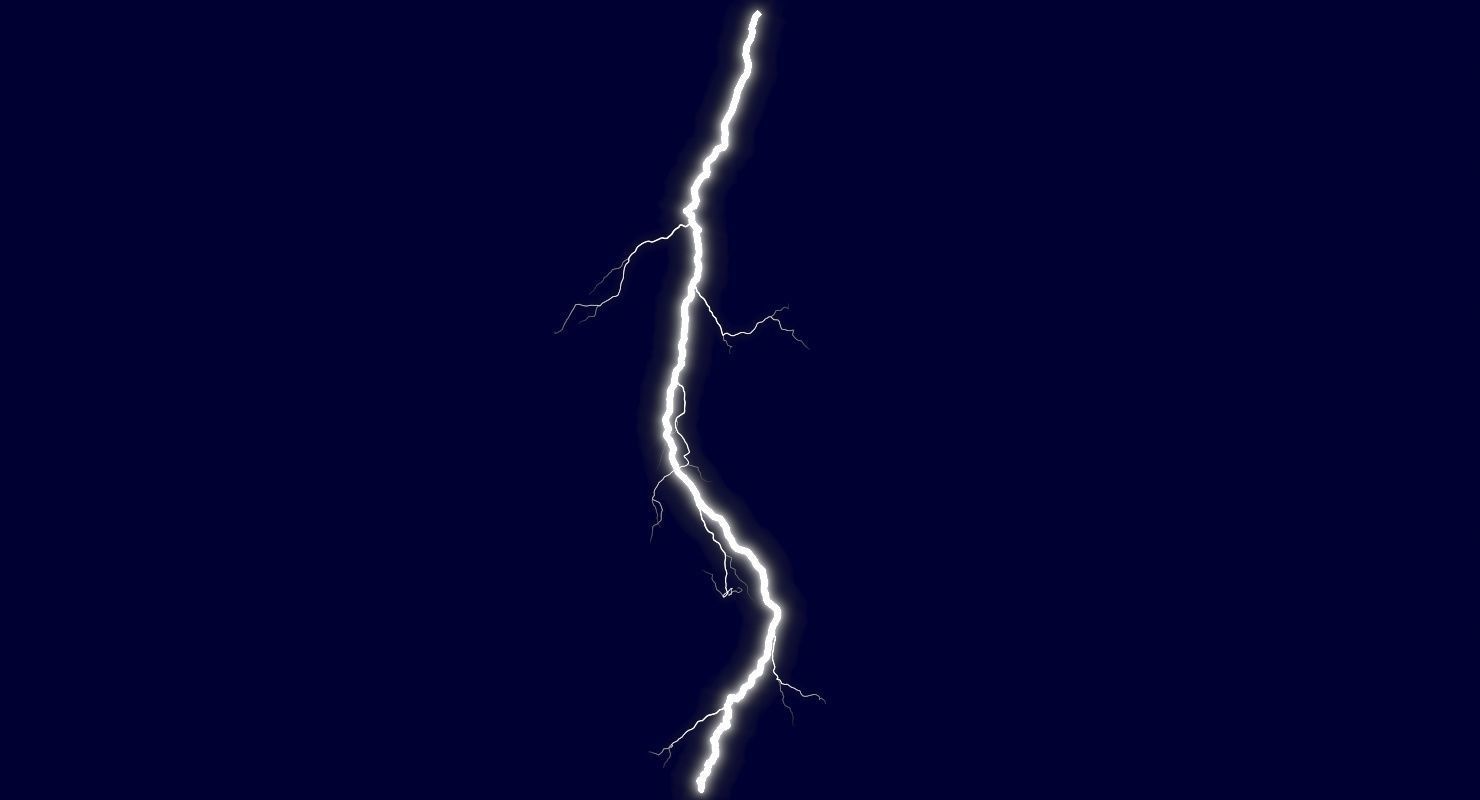 Realistic 3D Lightning CG-12 Low-poly 3D model_5
