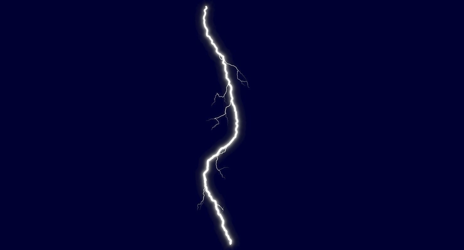 Realistic 3D Lightning CG-12 Low-poly 3D model_2