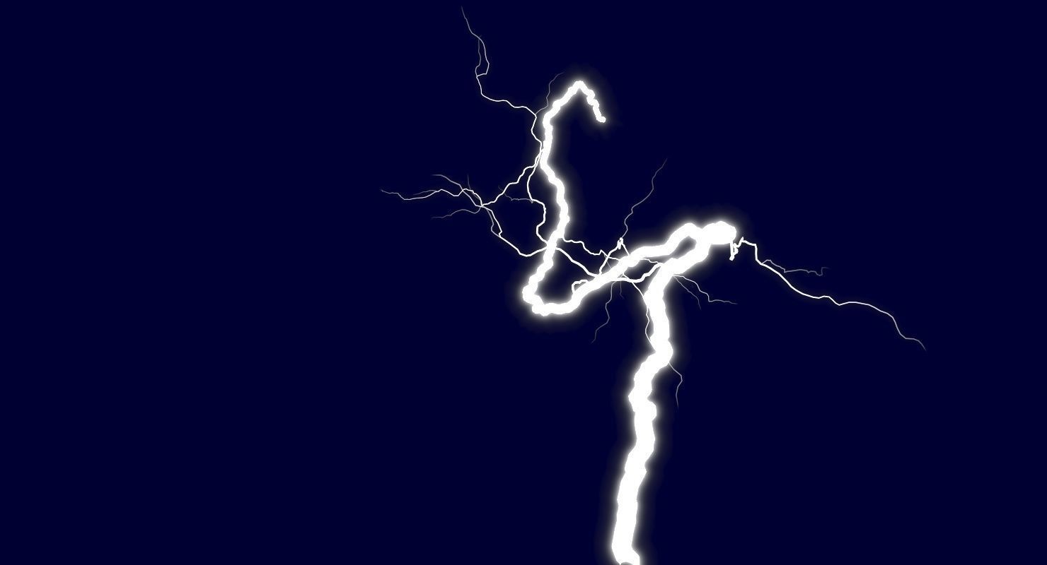 Realistic 3D Lightning CG-12 Low-poly 3D model_7