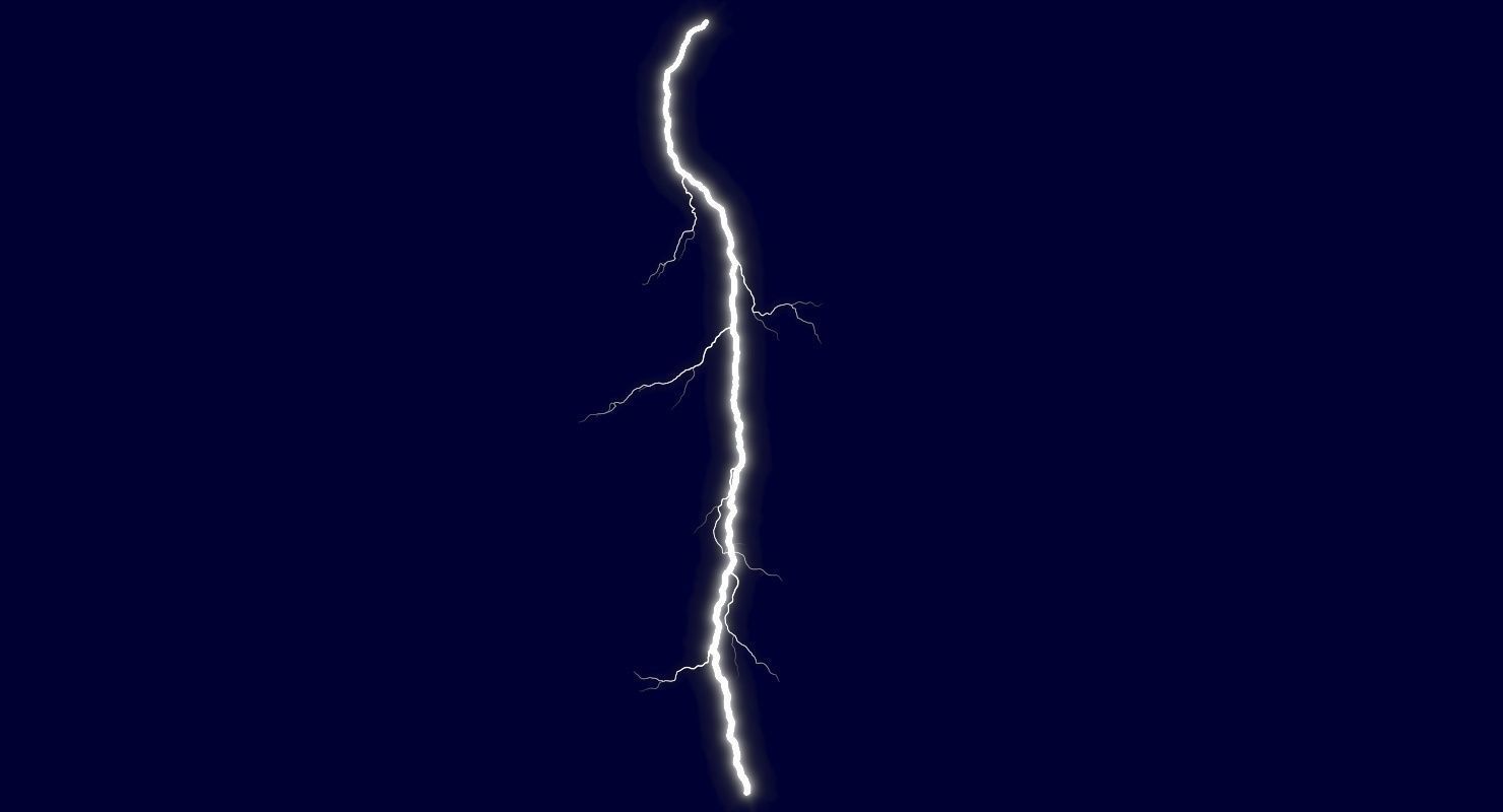 Realistic 3D Lightning CG-12 Low-poly 3D model_1