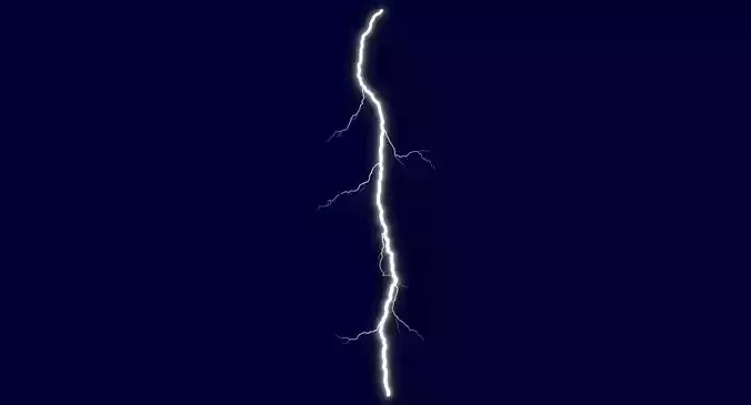Realistic 3D Lightning CG-12 Low-poly 3D model