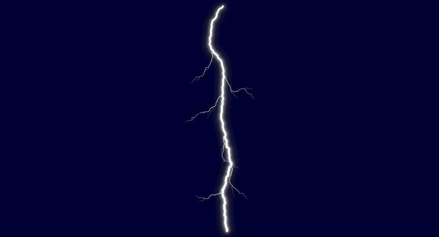 Realistic 3D Lightning CG-12 Low-poly 3D model_0