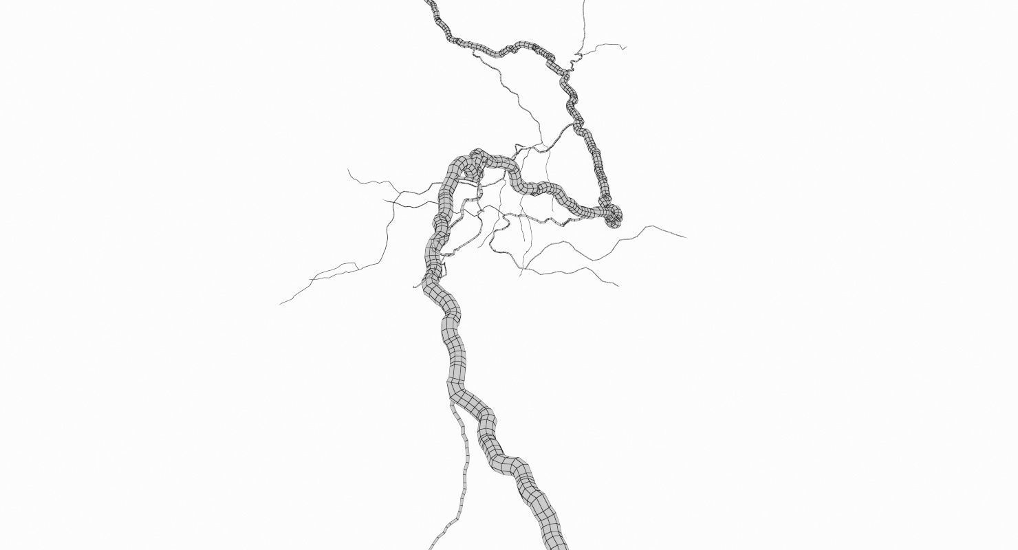 Realistic 3D Lightning CG-12 Low-poly 3D model_11