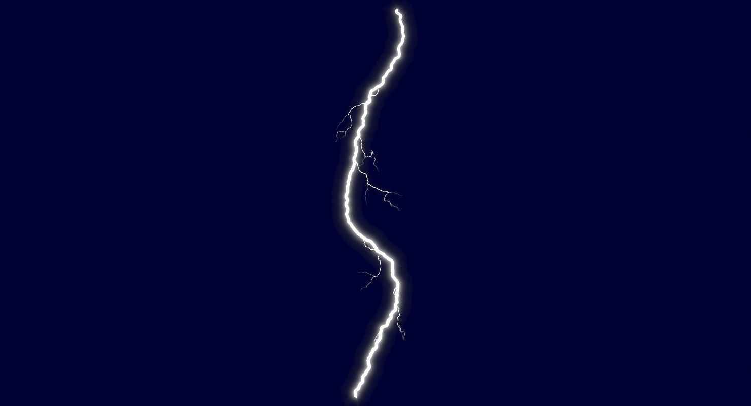 Realistic 3D Lightning CG-12 Low-poly 3D model_4
