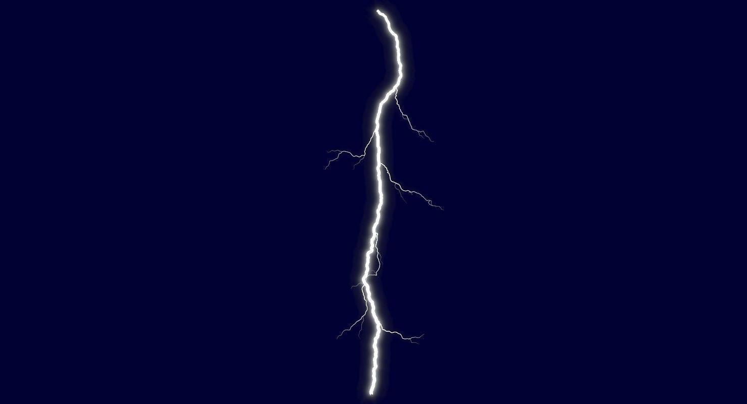 Realistic 3D Lightning CG-12 Low-poly 3D model_3