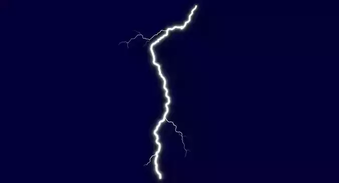 Realistic 3D Lightning CG-13 Low-poly 3D model