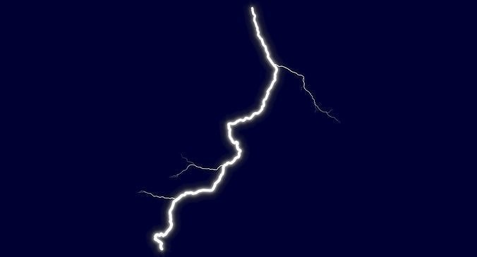 Realistic 3D Lightning CG-14 Low-poly 3D model