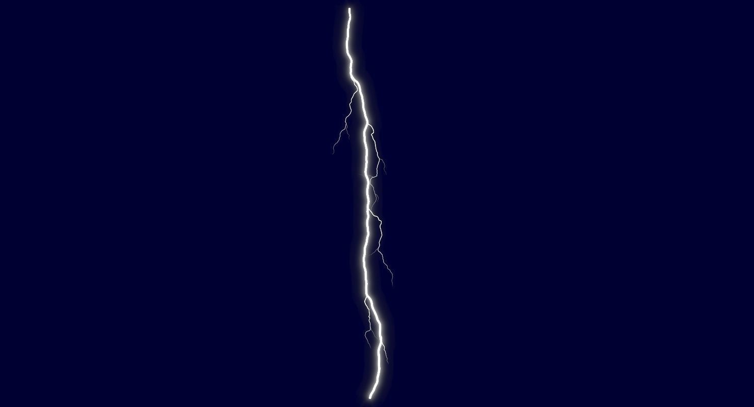 Realistic 3D Lightning CG-15 Low-poly 3D model_3