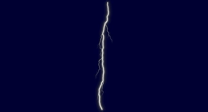 Realistic 3D Lightning CG-15 Low-poly 3D model