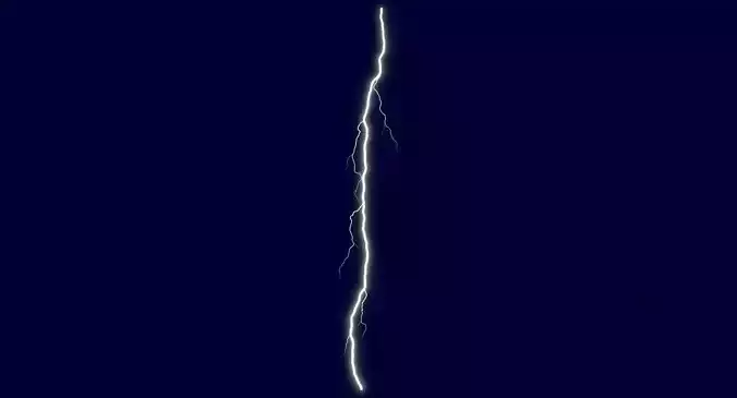 Realistic 3D Lightning CG-15 Low-poly 3D model