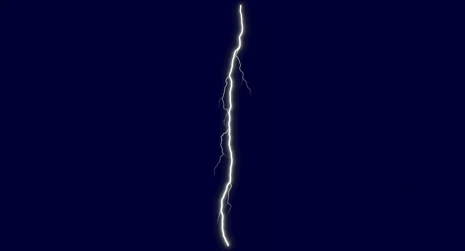 Realistic 3D Lightning CG-15 Low-poly 3D model_0