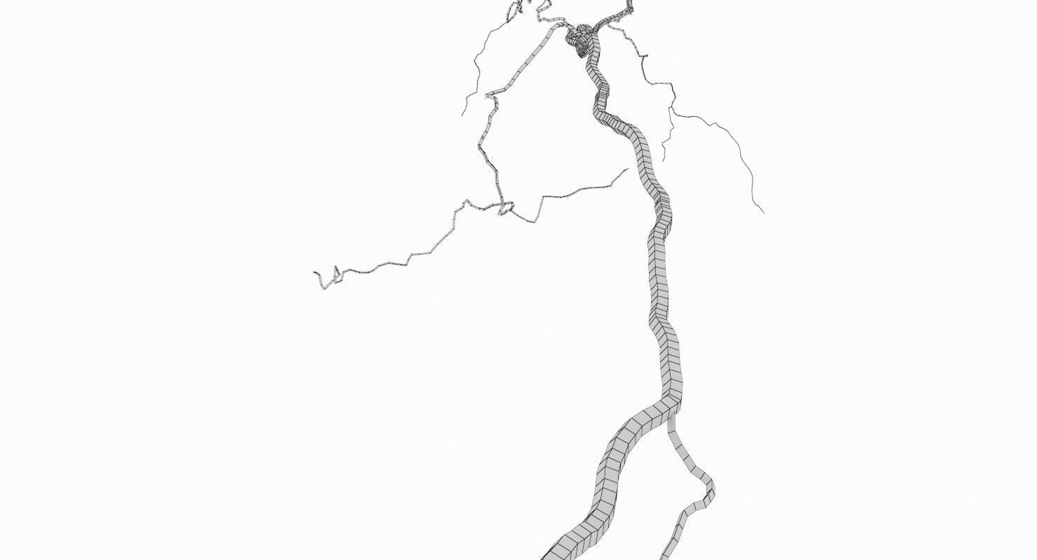 Realistic 3D Lightning CG-15 Low-poly 3D model_12