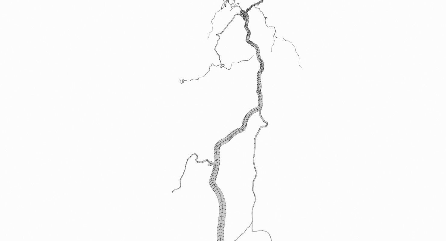 Realistic 3D Lightning CG-15 Low-poly 3D model_11