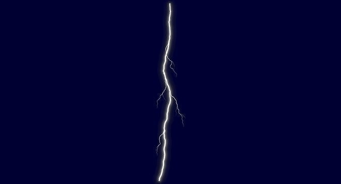 Realistic 3D Lightning CG-16 Low-poly 3D model